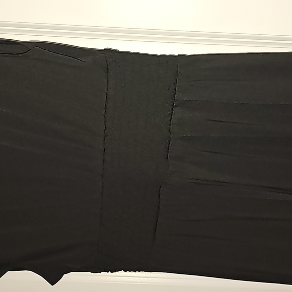 ANRABESS DeepV Neck Short Sleeve NWT Pleated High Waist Slit Maxi Dress Party S - Picture 14 of 16